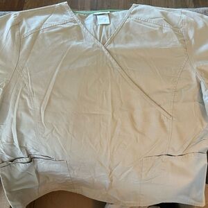 Scrubstar Tan V-Neck Scrub Top